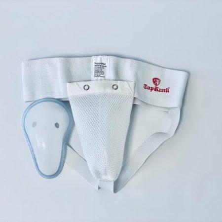 Защита паха мужская белая