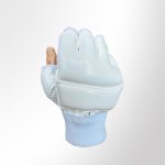 Перчатки карбон на манжете, белая сетка внутри